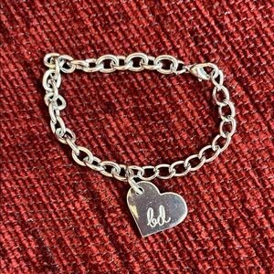 Silver Heart Charm Bracelet